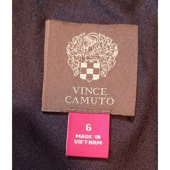 Vince Camuto Sz 6 Navy Floral Maxi Dress Halter Keyhole Belted Party Guest Chic - Picture 7 of 9